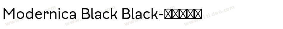 Modernica Black Black字体转换